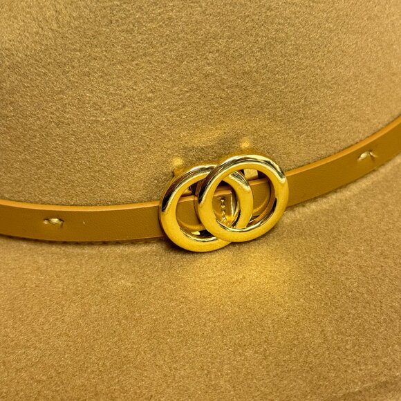 I.N.C. INTERNATIONAL CONCEPTS Women's Felt Panama Hat - Tan - Picture 2 of 4